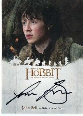 Hobbit The Battle of the Five Armies Autograph JME John Bell Bain Son of Bard - Image 1 of 3