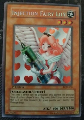 Injection Fairy Lily LOD-100 Secret Rare 1st Edition Yugioh NM - Image 1 of 3