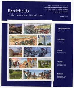 Scott #5977 Campi di Battaglia della Rivoluzione Americana Foglio di 15 Francobolli - Taglio MNH - Foto 1 di 1