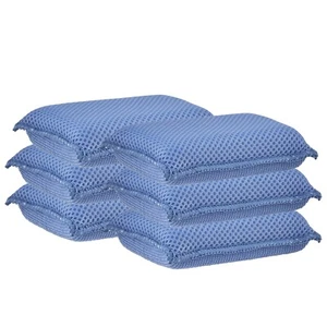 Microfiber Kitchen Sponges for multi uses, Kitchen, Garage, 6-Pack, Scratch free - Picture 1 of 6