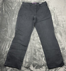 GLORIA VANDERBILT Jeans Women's sze 14 (34x29 Missy Black Stretch Jeans preowned