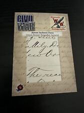 2022 Historic Autographs Civil War James J. Dana Handwriting Sample