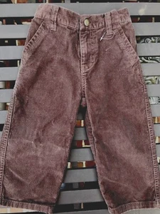 Gymboree  Corduroy pants, boys, Size 18-24 months, Brown, Zip fly, Elastic band - Picture 1 of 3
