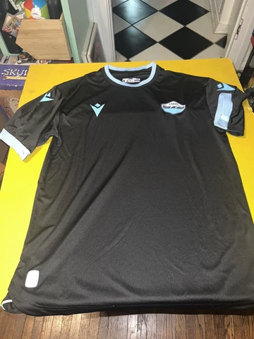 Macron Football Soccer SS Lazio  Third 3rd Jersey Shirt 2020 2021 Navy Xl EUC Cover