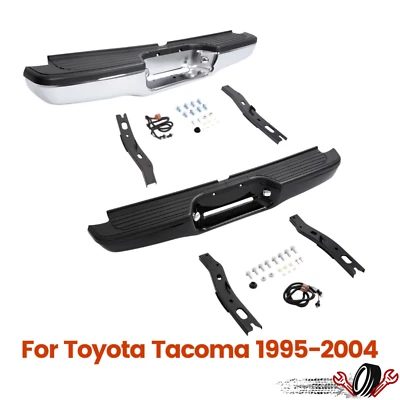 For Toyota Tacoma Truck 1995-2004 Complete Rear Steel Step Bumper Assembly - Imagem 1 de 4