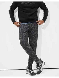 American Eagle Active 24/7 Jogger Men’s Black Camo Sweat Pants S Small - Picture 1 of 6
