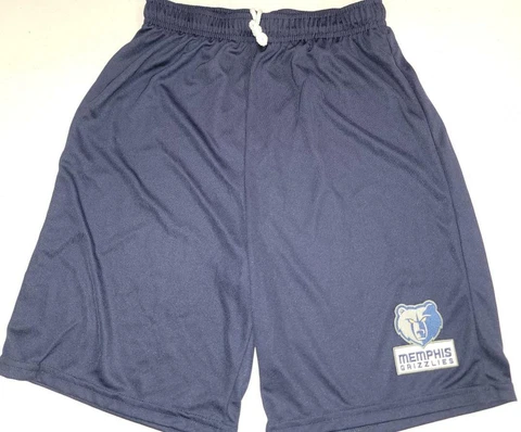 0725 Mens NBA Team Apparel MEMPHIS GRIZZLIES Polyester Jersey SHORTS NAVY New Cover