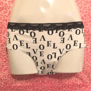 Victorias Secret Hiphugger Lace Trim panty LOVE White Sz SMALL nwt - Picture 1 of 5