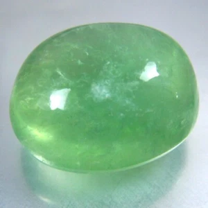 38,75 CTS 19x16 mm maravilloso cabujón ovalado natural verde fluorita piedra preciosa suelta - Imagen 1 de 3