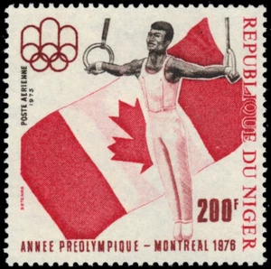NIGER C258 - Montreal Olympics "Gymnastics Rings" (pb98331) - Picture 1 of 1