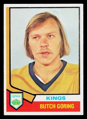 1974-75 Topps Hockey Card #74 Butch Goring - Image 1 of 2