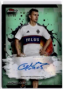 Andre Cubas 2024 Topps Finest MLS rifrattore verde automatico Vancouver #87/99 - Foto 1 di 2