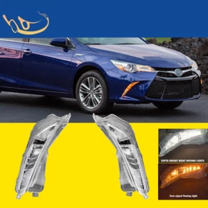 For 2015-2017 Toyota Camry XLE XSE Double Color LED Fog Lights Turn Signal Light - Bild 1 von 12