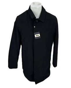 NEW 349$ JOSEPH ABBOUD Size 38R MEN BLACK Button Up COAT Jacket White Label CLT - Picture 1 of 13