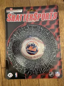 Shatter Sports Static Cling Baseball Broken Window Decal New York Mets New - Picture 1 of 3