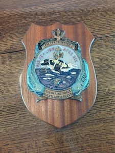 Vintage USS SEA LION APPS 315 SUBMARINE FORCE Wall Plaque Painted Aluminum - Picture 1 of 12