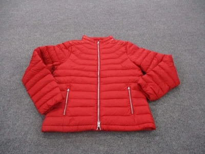 Abercrombie Fitch Jacket Womens S Red Puffer Duck Down Outdoors Hiking Quilted - Изображение 1 из 4