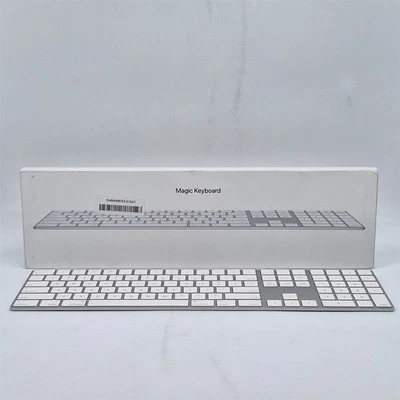 Apple Magic Keyboard with Numeric Keypad, US English - White (MXCJ3LL/A) - Image 1 of 4