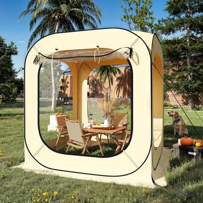 Tienda emergente para todo tipo de clima 6x6 pies al aire libre, refugio de tienda instantánea para 2-3 personas Foto 1 de 4