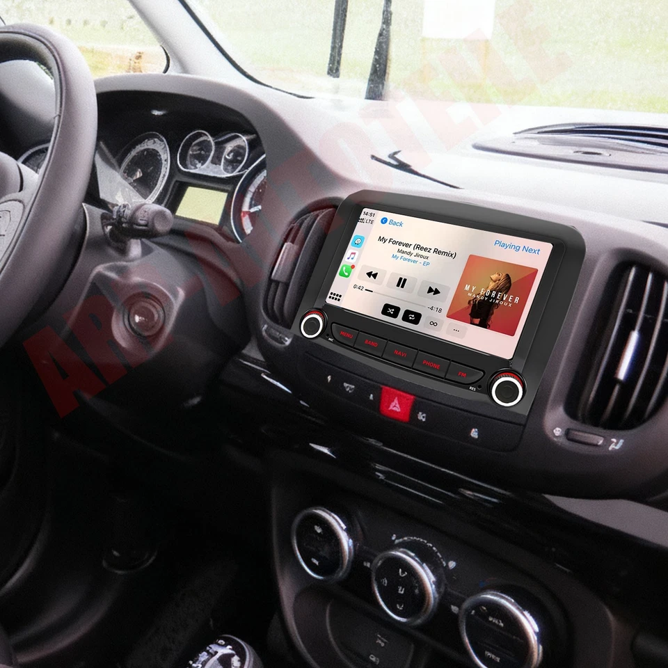 Reproductor de radio estéreo para coche CarPlay para Fiat 500L 2013-2019 GPS NAVEGACIÓN + CÁMARA Android 15 Foto 1 de 4