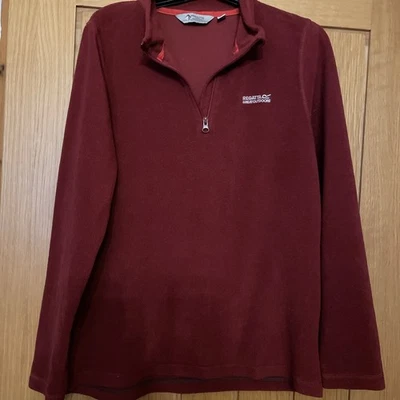 Jersey polar Regatta borgoña cremallera cuello alto talla 12 Foto 1 de 4