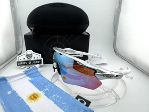 OAKLEY RADAR EV PATH CUSTOM SILVER PRIZM SNOW SAPPHIRE IRIDIUM SUNGLASSES NEW - Picture 1 of 13