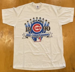 T-shirt MLB All-Star Game 1990 vintage Chicago Cubs Wrigley Field XL - Foto 1 di 3