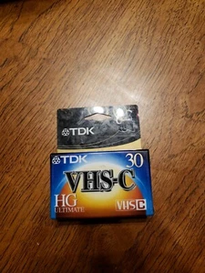 VHS-C Compact Tape TDK VHS-C HG ULTIMATE TC-30 TAPE New Sealed - Picture 1 of 2