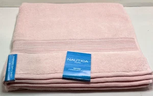 NAUTICA Home Luxury Riptide Large Bath sheet 33" x 66" Peach/blush - Picture 1 of 4