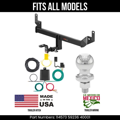 For 17-23 Chevy Bolt EV Trailer Hitch 4 Pin Wire 178" Ball Fits All Curt 1K Tow - Изображение 1 из 4