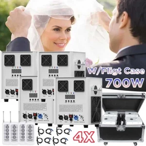 4X Cold Spark Machine 700W Stage Effect DMX Firework DJ Event Party Wedding+Case - Picture 1 of 27