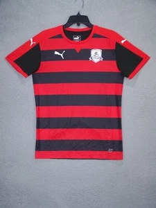Puma Jersey Youth Medium Red Black Strip Temecula Hawks Soccer Club Teen Unisex - Picture 1 of 11