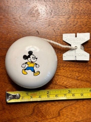 Juguete YoYo Blanco Disney Mickey Mouse Original De Colección Producción Walt Disney Foto 1 de 3