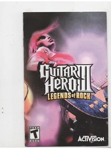 Guitar Hero III PS2 MANUAL ONLY Authentic NO TRACKING - Picture 1 of 1