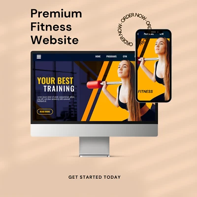 Custom Gym Website Development, Fitness Shopify Website Design - Image 1 of 4
