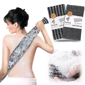 2 Pack Exfoliating Washcloth Towel - Body Scrubber Exfoliator, Loofah Sponge,... - Picture 1 of 7