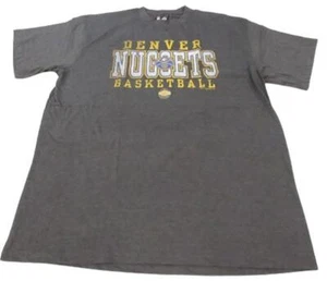 New Denver Nuggets Mens Sizes 2XL-3XL-4XL-5XL-6XL-Tall Gray Majestic Shirt - Picture 1 of 5