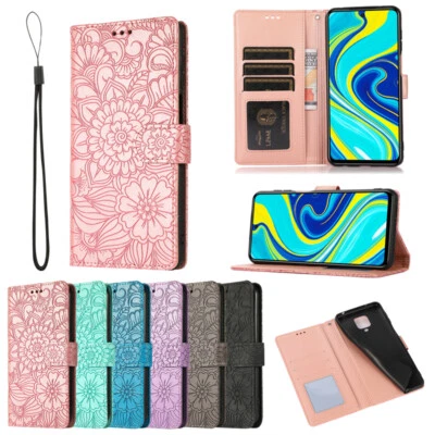 Funda Funda de Cuero Flor para Xiaomi Redmi Note11s/10s/9s/8 Pro Delgada Cartera Abatible Foto 1 de 4