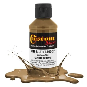 3 Ounce Coyote Brown Federal Color #20150 Urethane Tint Bed Liner Coatings - Picture 1 of 5