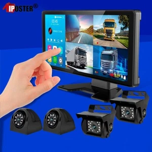 10.36"Touch Screen DVR Quad Monitor BT 4x 1080P 360 Front Side Rear View Cameras - Picture 1 of 24