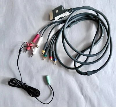 Microsoft Xbox 360 Audio/Video Component HD Cable w/Headphone Adapter - Image 1 of 4