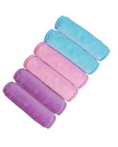 6 Pack Makeup Remover Towels Beauty Magic Eraser Cloth Facial Cleaning 3 Colors - Picture 1 of 2