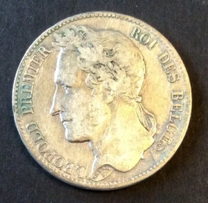 Belgium - Leopold I - Very Nice 1849 Silver 5 Francs Coin (4) - Picture 1 of 2