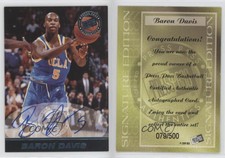 1999 Press Pass SE Auto Blue /500 Baron Davis Rookie Auto RC
