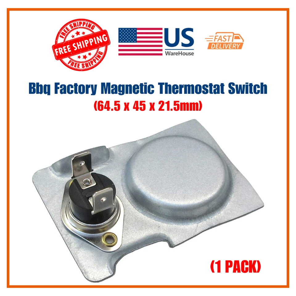 BBQ Factory Magnetic Thermostat Switch for Fireplace Fan / Fireplace Blower Kit