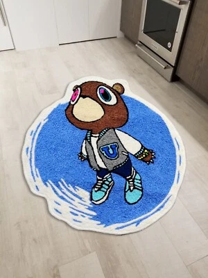 Kanye West Graduation Bear Floor Mat Hypebeast Modern Rugs Living Room Carpet - Image 1 of 4