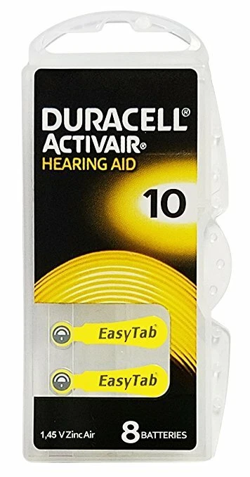 Baterías para audífonos Duracell Activair: tamaño 10 (80 baterías) Foto 1 de 1