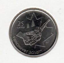 2010 Canada Vancouver Olympic 25 ¢ Coin - Snowboarding Uncirculated from Roll 