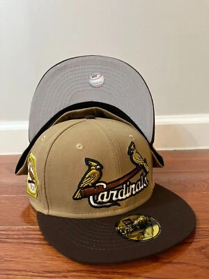 St. Louis Cardinals MLB New Era 1931 World Series 59Fifty Fitted Hat-Camel/Gray - Image 1 of 4