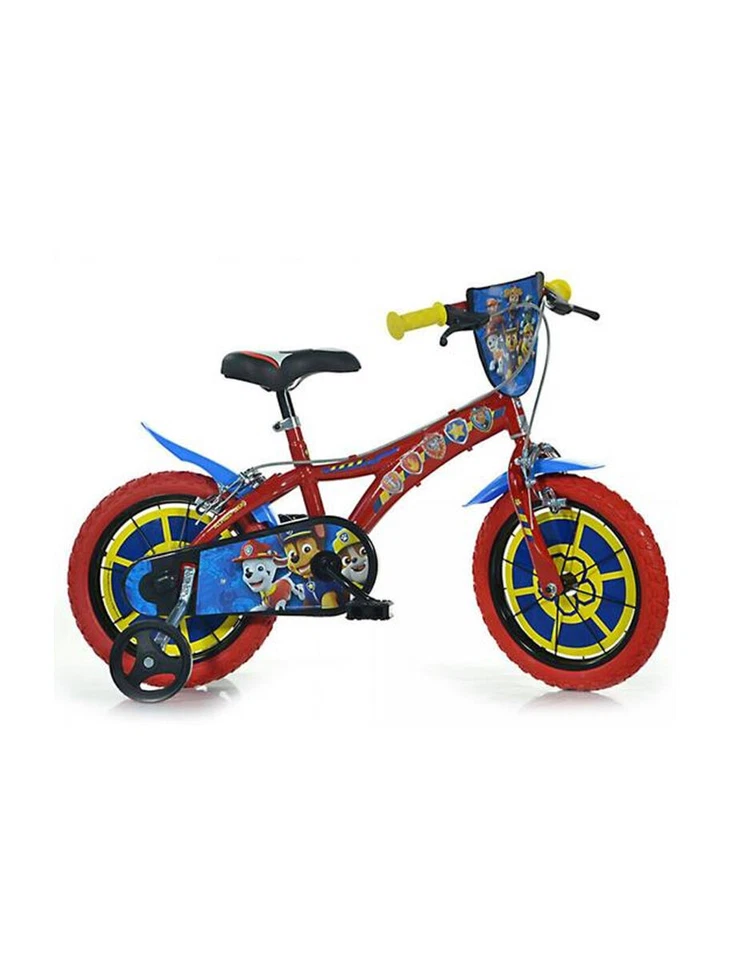 Dino Bikes Paw Patrol 14-Zoll 24cm Jungenfahrrad - Rot (614-PW)